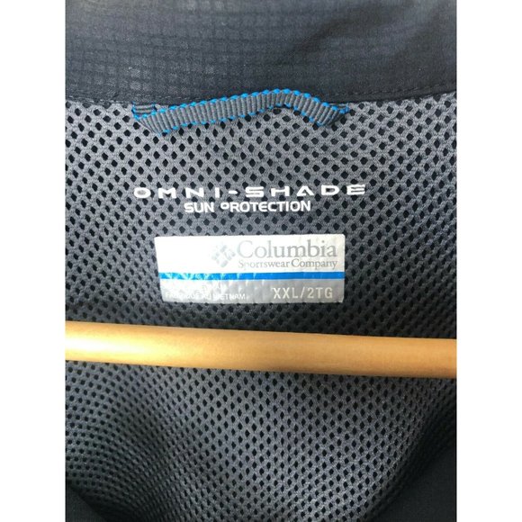 Columbia Omni Shade Long Sleeve Button Front Vented Shirt Mens 2XL XXL - Picture 3 of 4